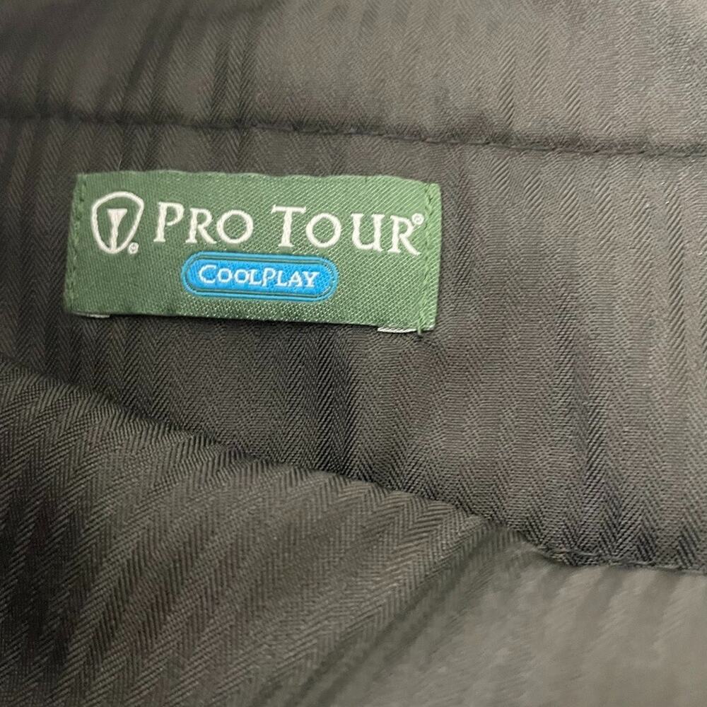 Pro Tour Golf Shorts Size 36 Black Coolplay Performance Lightweight Classic